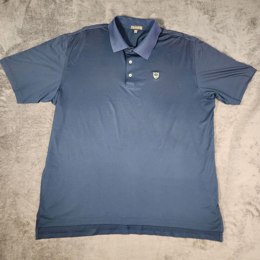 PETER MILLAR Men's 2XL Polo Shirt Performance Golf Moisture Wicking Athletic
